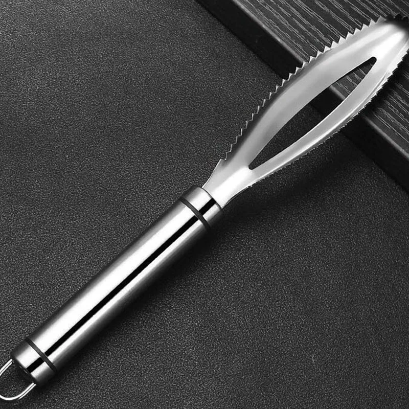 

304 Stainless Steel Fish Scale Remover Planer Scraper High Quality Utensils Manual Quick Kitchen Accessories Seafood Tools