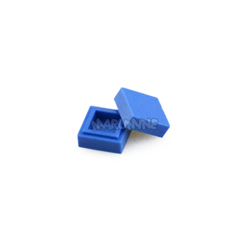 Синий MARUMINE 1000 шт. 1x1 плитки блоков оптом аксессуары кубики Moc игрушки 3070 совместим со всеми основными брендами для детей здания - Цвет: Синий