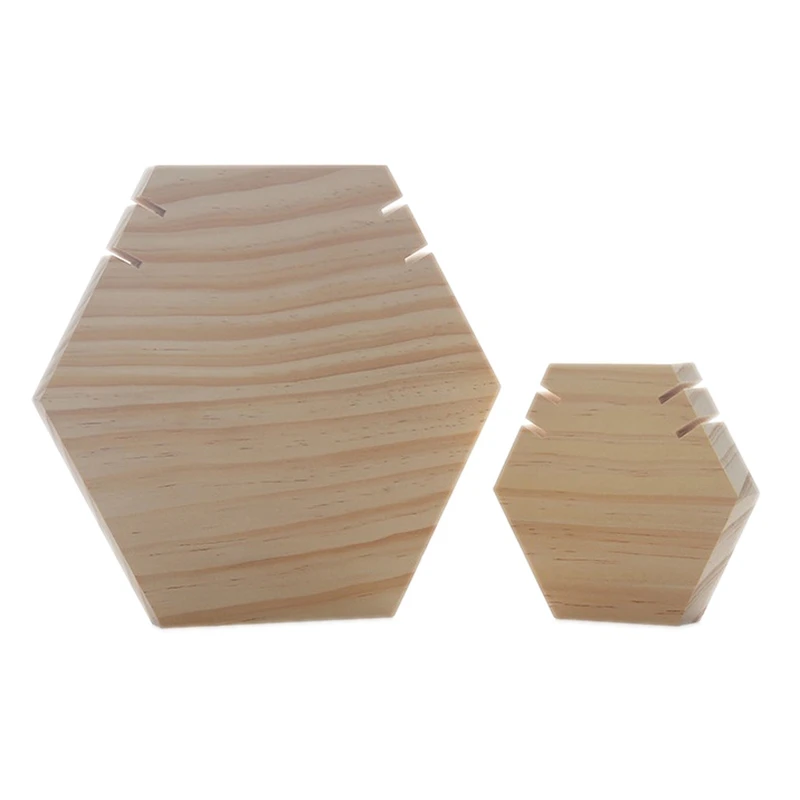 

2Pcs Wood Jewelry Display Set for Show Hanging Long Necklace Retail Jewelry Easel Display