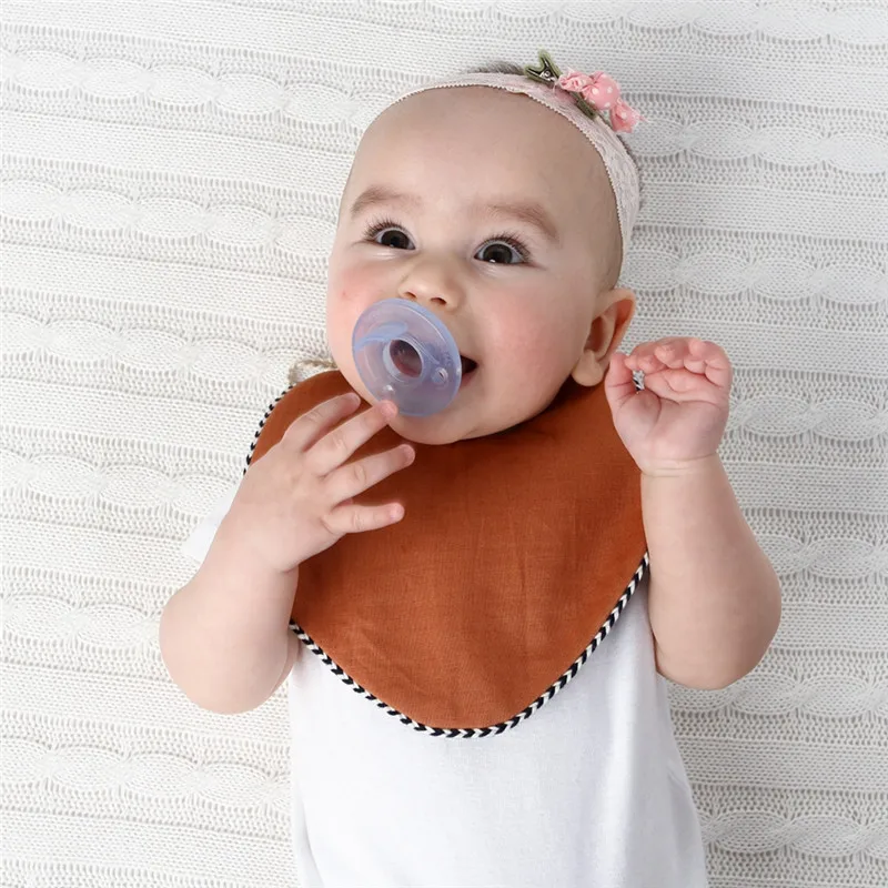 1 шт., милые Слюнявчики для новорожденных мальчиков и девочек, хлопковые Слюнявчики, Слюнявчики, бандана, шарф, полотенце с рисунком