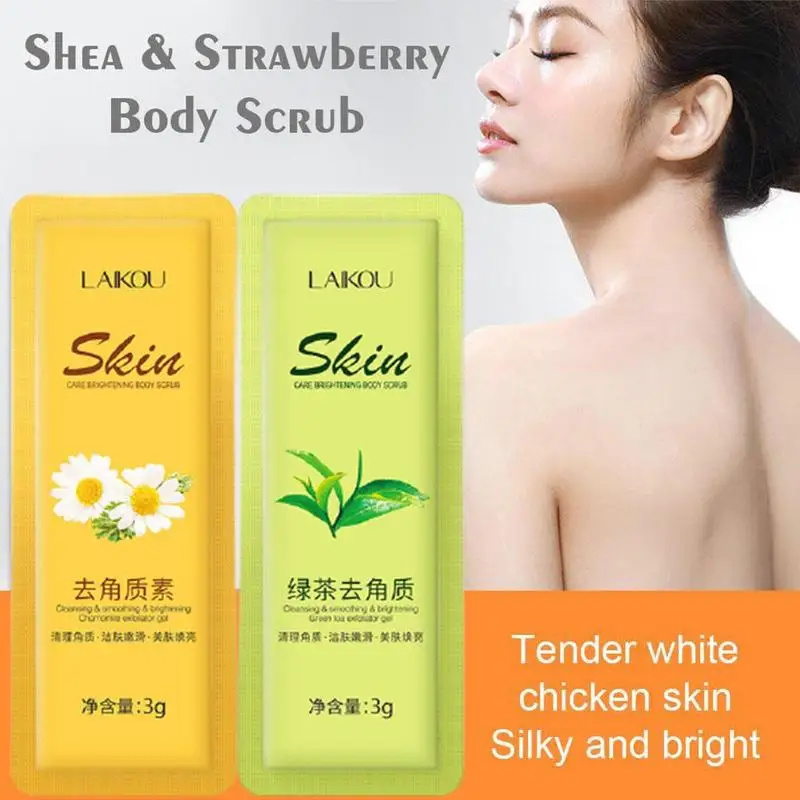 10pcs Body Scrub Shea Body Skin Whitening Cream Dead Exfoliating Deep Cream Cleansing Pore Treatment Acne Skin Scrub Remove N3B5