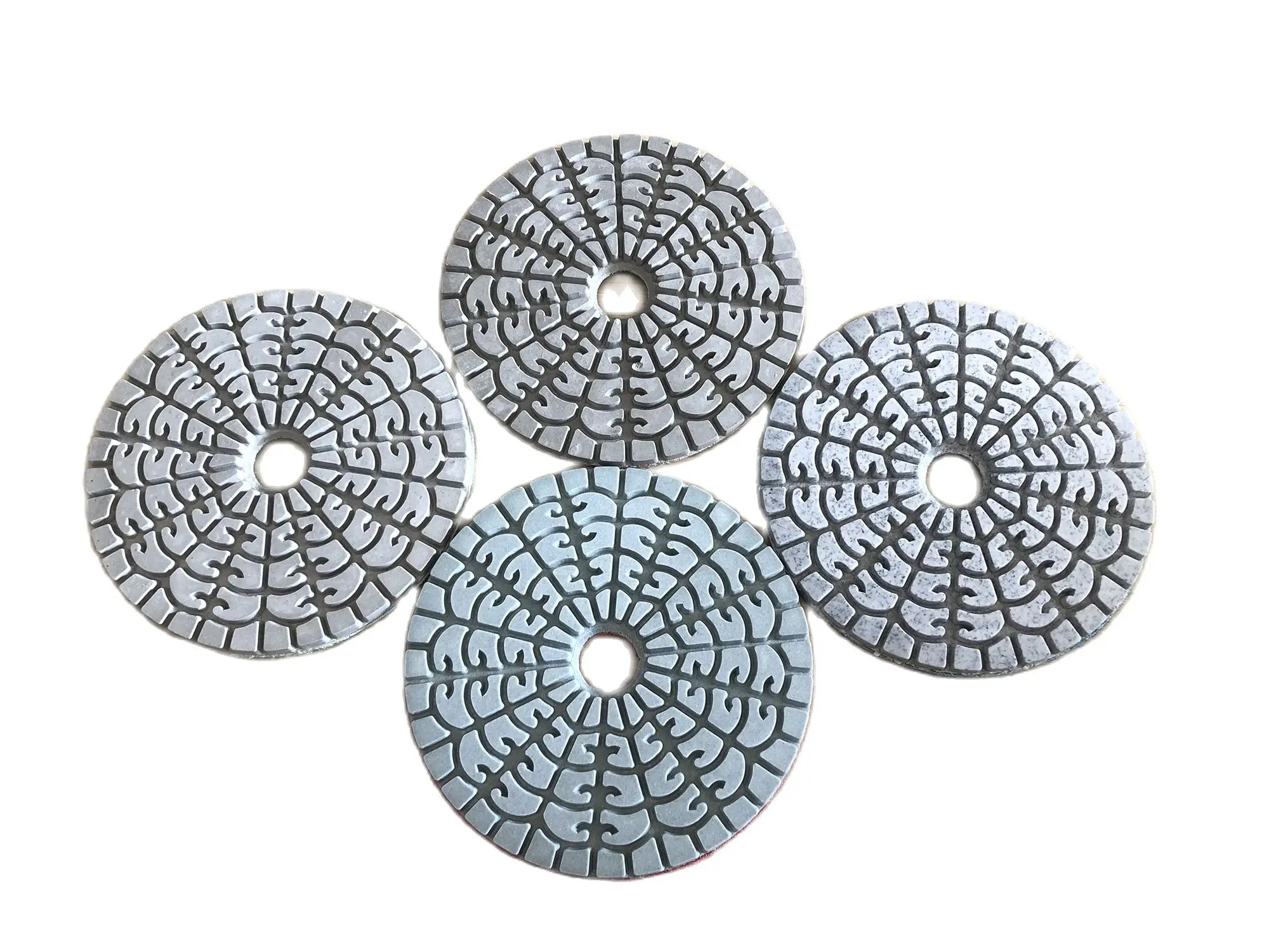 7Pieces 4 Inch Diamond Wet Polishing Pad Abrasive Sheet Disc For Grinding Cleaning Granite Stone Concrete Marble Ceramic Tile