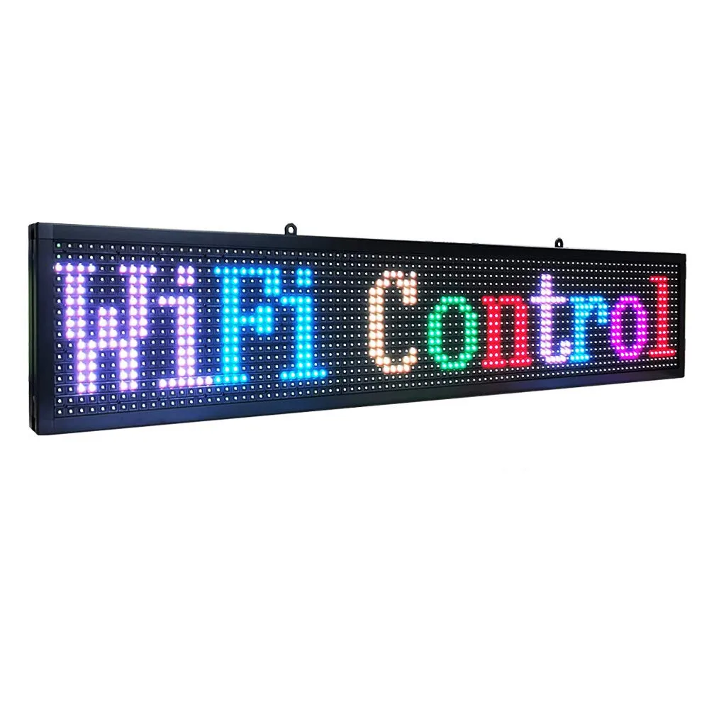 7 цветный комнатный светодиодный знак P10 программируемый USB и Wi Fi катающийся