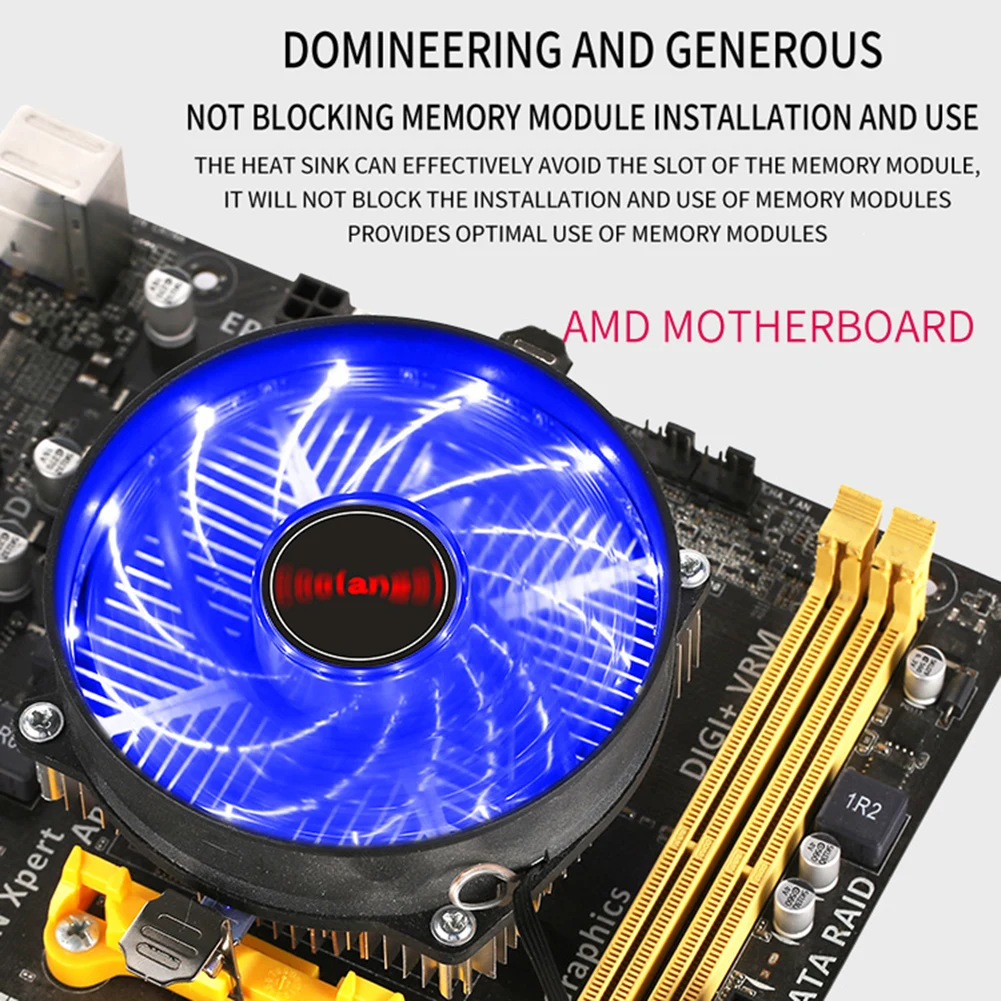 Кулер для процессора Lanshuo с гидравлическим подшипником однородный кулер Intel/AMD/X79