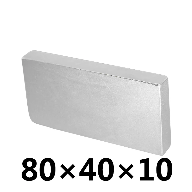 1/2/3 шт. магниты блок 80 мм x 40 10 Неодим N35 редкоземельных супер 80*40*10 сильный магнит