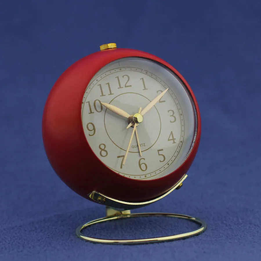 Тихий металлический будильник с функцией повтора цифровой для студентов