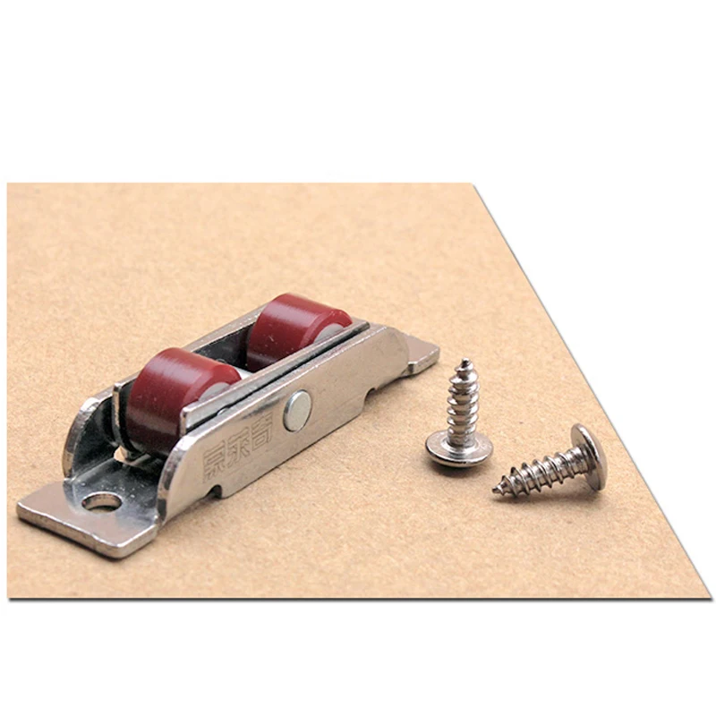 4 шт./лот нержавеющая сталь дверь окно бесшумное нейлоновое колесо шкив