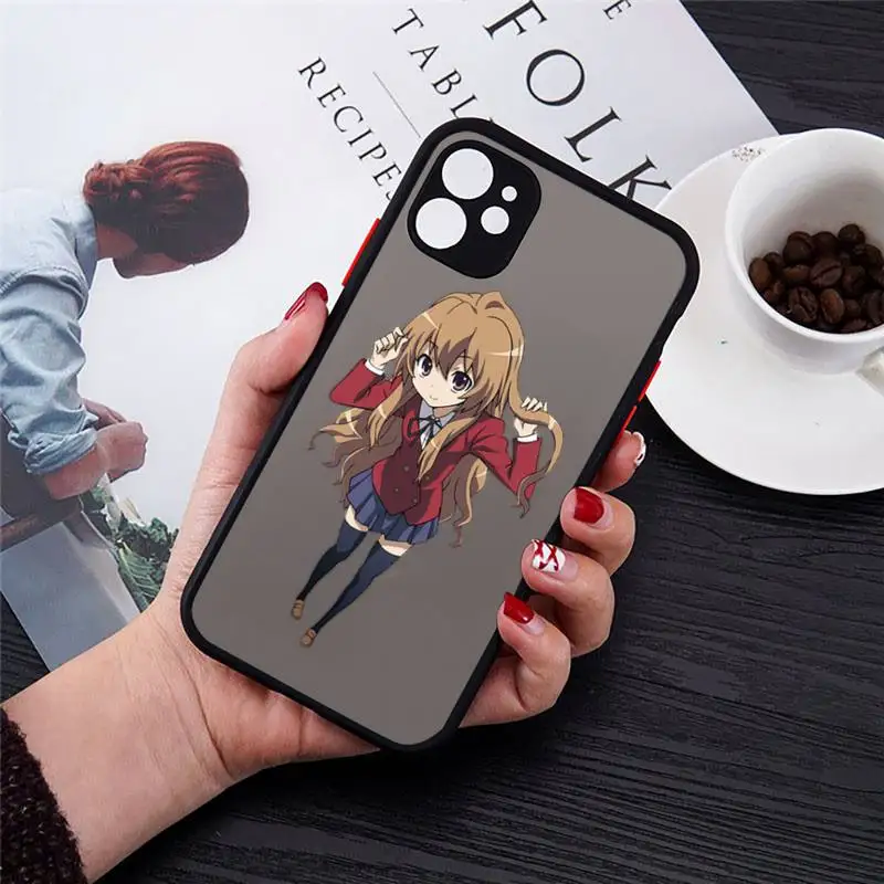 

Toradora Taiga aisaka anime Phone Cases matte transparent For iphone 7 8 11 12 plus mini x xs xr pro max cover