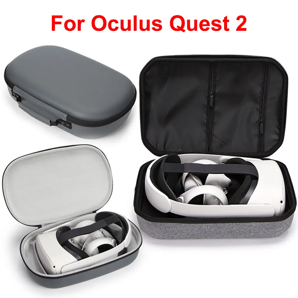 

Oculus Quest 2 VR Storage Bag Hard Case Headset Travel Carrying Case EVA PU Protable Bag For Oculus Quest 2 Bag VR Accessories