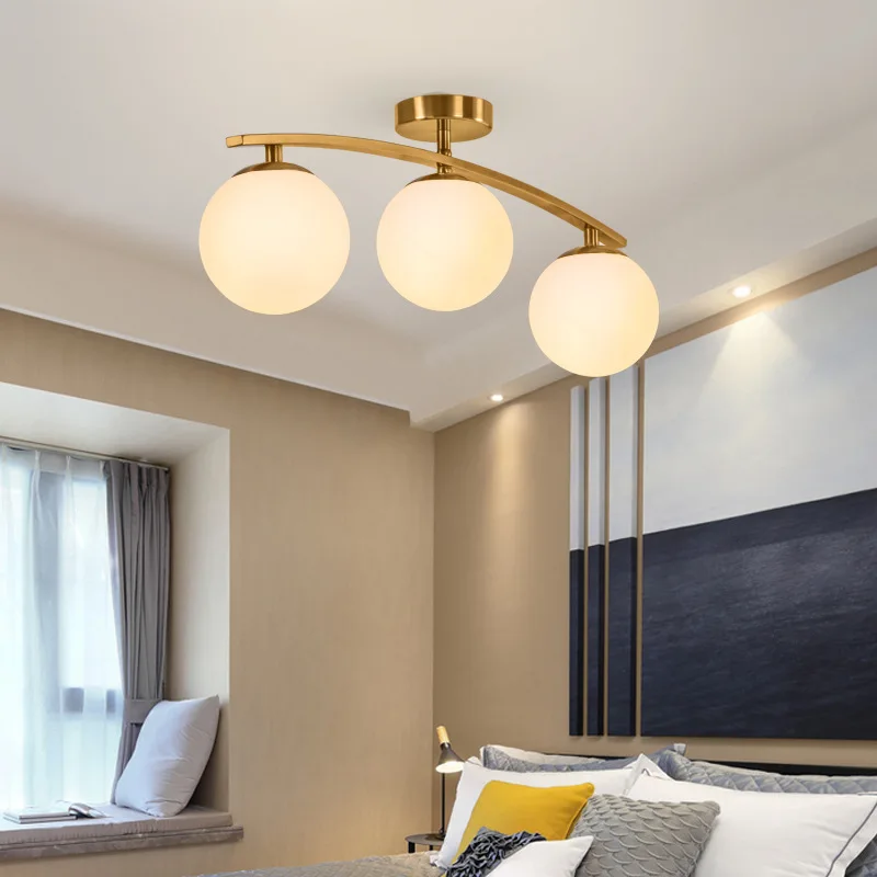 

nordic hallway lamp LED ceiling lamp living room bedroom Bedside Aluminum ceiling lamp ceiling light fans home decoration