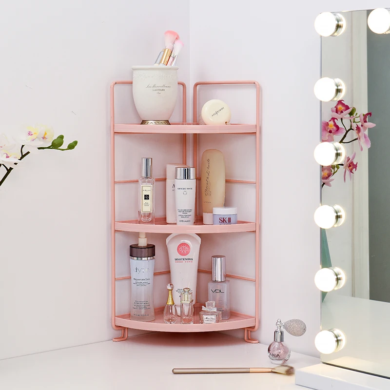 Напольная полка для ванной комнаты железная душевая угловая растений стеллажи