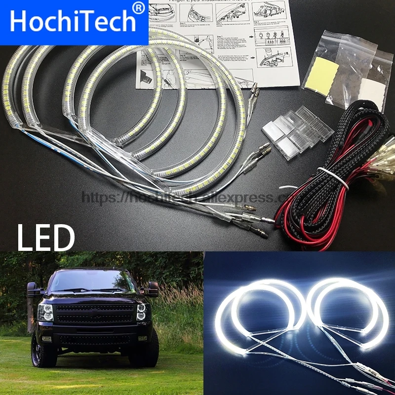 HochiTech для 2007 2014 GMC Sierra 1500 2500 3500 Стайлинг автомобиля ультраяркие 6000K белые SMD