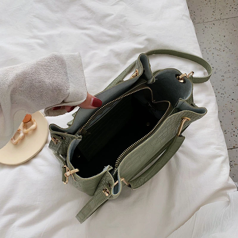 Модные женские Сумки из искусственной кожи с каменным узором, маленькие сумки через плечо, женские дорожные сумки, роскошные сумки