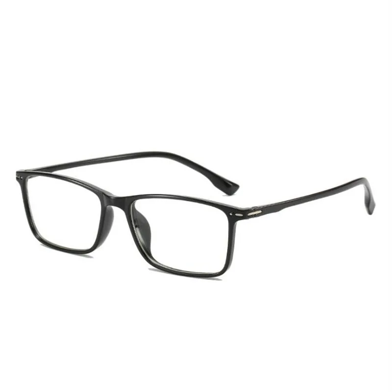 bright black Мужские очки в винтажном стиле, очки для близорукости-0,5-1,0-1,5-2,0-2,5-3,0-3,5-4,0-4,5-5,0-6,0 - Цвет оправы: bright black