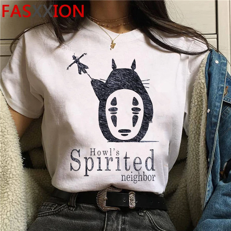 

Totoro Studio Ghibli t-shirt summer top women harajuku streetwear harajuku kawaii 2021 aesthetic summer top kawaii
