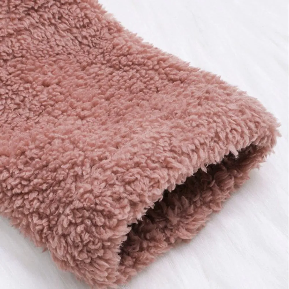 

2020 Autumn Winter European And American Button Fashion Long-Sleeved Plush Cat Ears Irregular Tide Brand Hooded Jacket Women