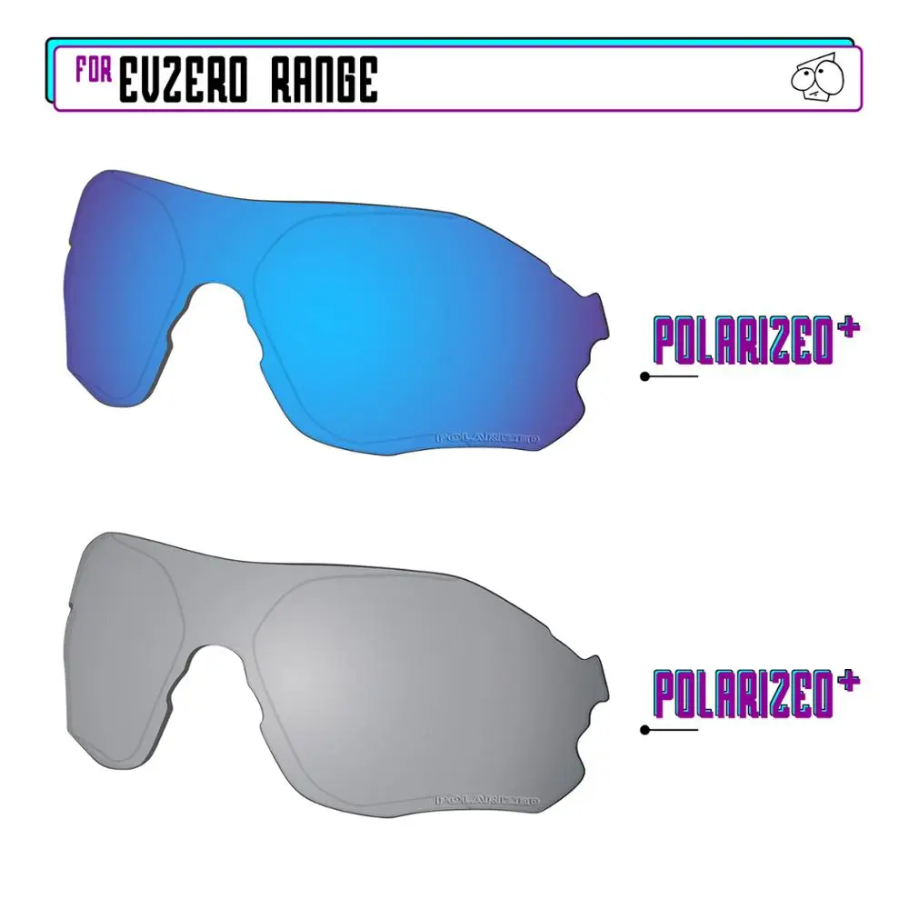 EZReplace Polarized Replacement Lenses for - Oakley EVZero Range Sunglasses - Sir P Plus-BluePPlus