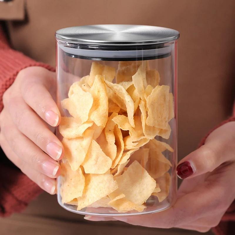 Стеклянная банка для хранения продуктов без свинца кухонные закрытые бутылки