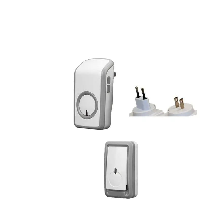 

Euro/US Plug Cordless Bell Wireless Doorbell Waterproof 380M Door Chime 48 Melodies Digital Signal Ring