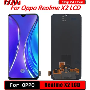 Super AMOLED For OPPO Realme X2 LCD Display Touch Screen Digitizer
Assembly Replacement 6.4" For OPPO Realme X2 RMX1991/1993 LCD