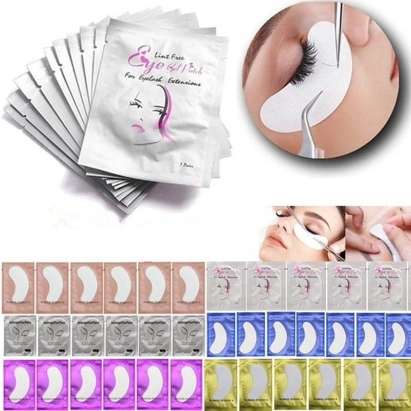 Под ресницами Pad Патчи для наращивания ресниц бумажные патчи термостойкие