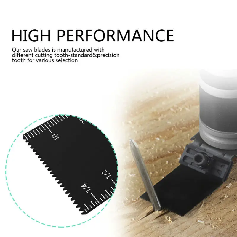 

10PCS Straight Saw Blade Mix Metals Copper Aluminum High Carbon Steel Stainless Steel For Oscillating Power Multi-Tool Saw Blade