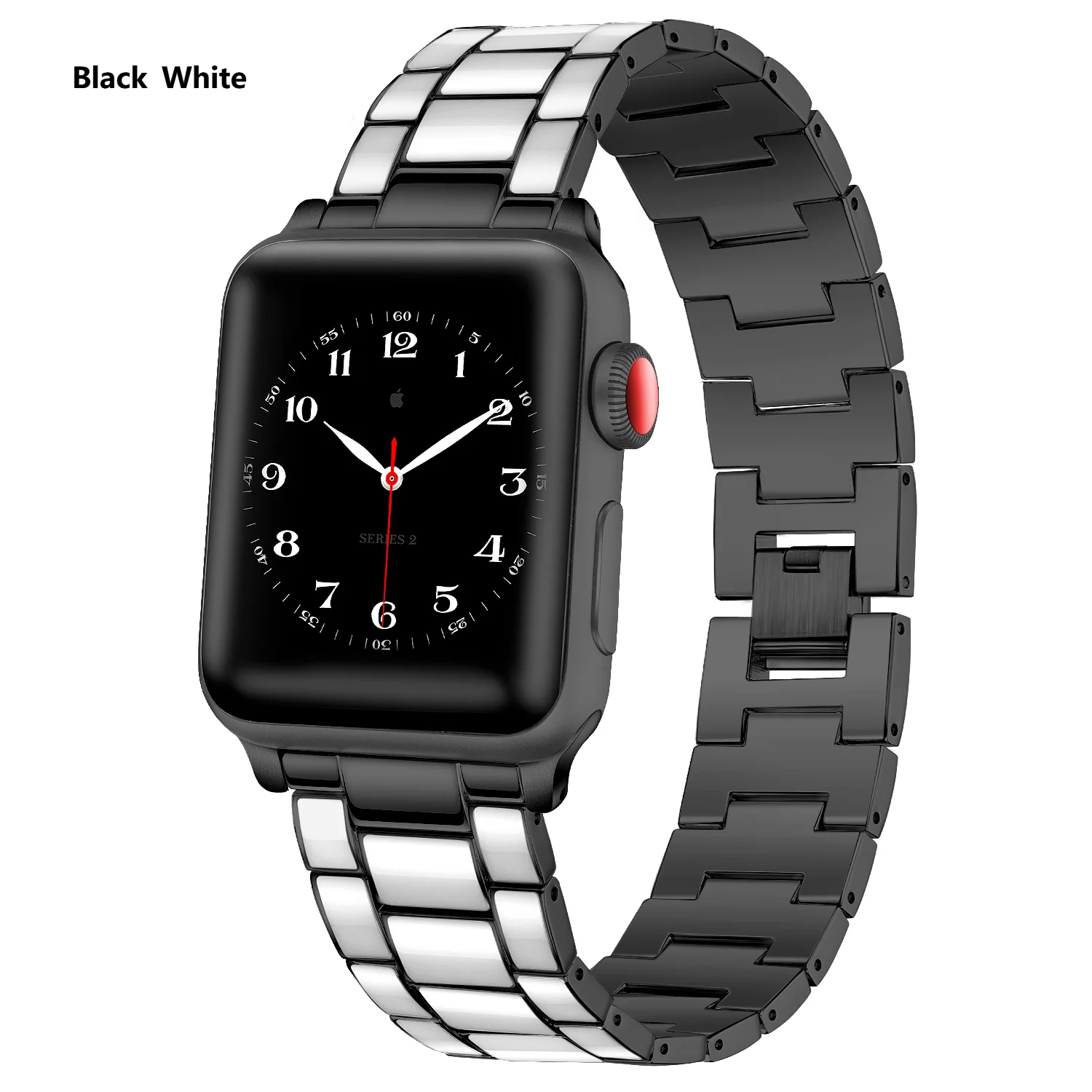 Compatible with Apple Watch Band 38mm 40mm 42mm 44mm SE 123456 Drop Glue On Stainless Steel Watch Bracelets