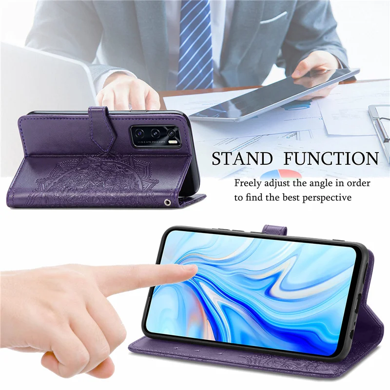 

Wallet Case For Vivo V20 SE Case Shockproof Back Phone Bag Floral Filp Leather Cover For Vivo V20 SE Case For Vivo V20 SE Cover