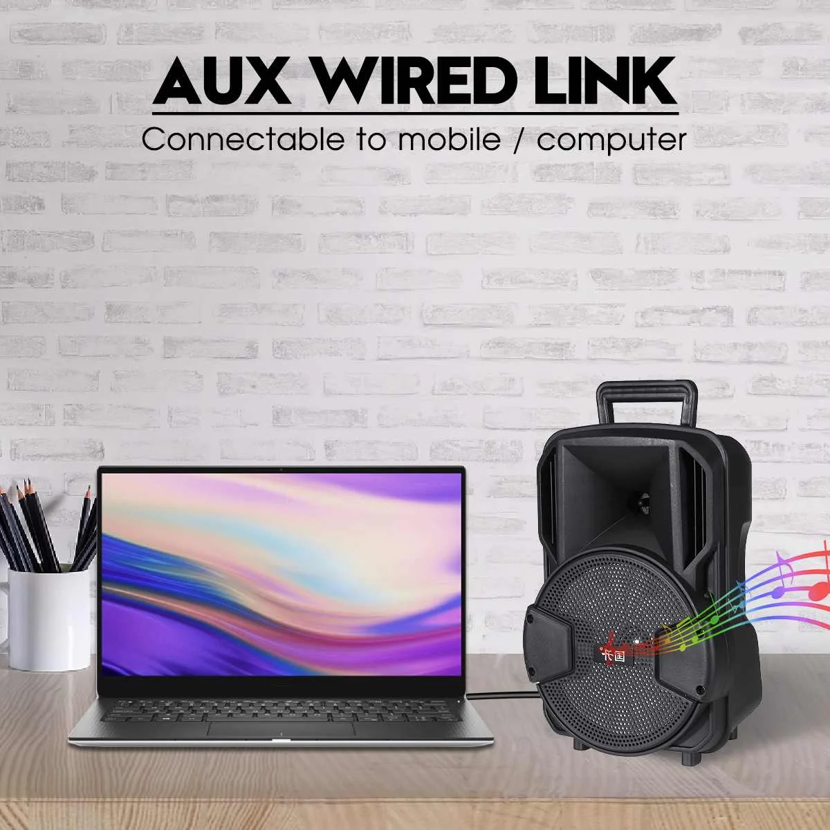 

Portable bluetooth Speaker with microphone Waterproof Outdoor Wireless Music Stereo Bass Subwoofer HIFI Sound Support FM TF Aux