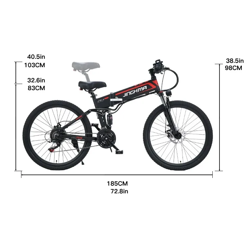 [EU STOCK]JINGHMA R3 Электрический велосипед 800 Вт 48V12.8Ah 2021 Новый Klapp Ebike Elektro Fahrrad Neue супер
