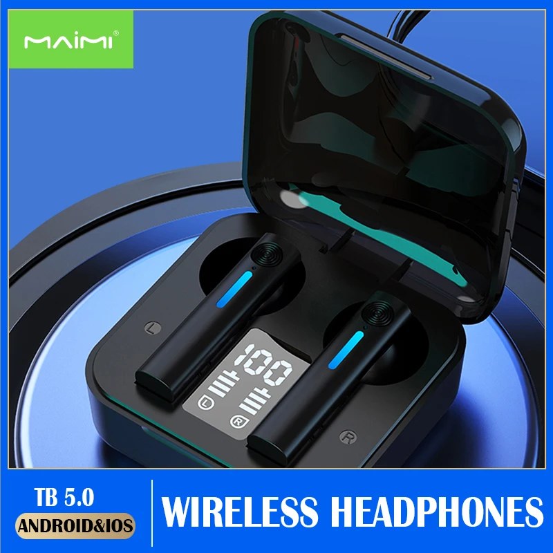 

Bluetooth-наушники T13, беспроводные наушники, спортивные наушники с сенсорным управлением, микрофон, работает на всех смартфонах, музыкальная га...