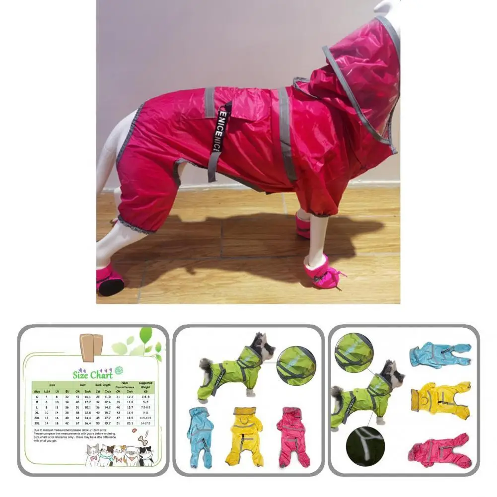 

Practical Acrylic Fiber Pet Hoodie Slicker Soft Texture Pets Slicker Transparent Large Hood Brim Pet Supplies