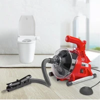 dredging machine automatic electric sewer pipe toilet kitchen 19 28mm pipe cleaning machine pipe dredger cleaner 120w 220v