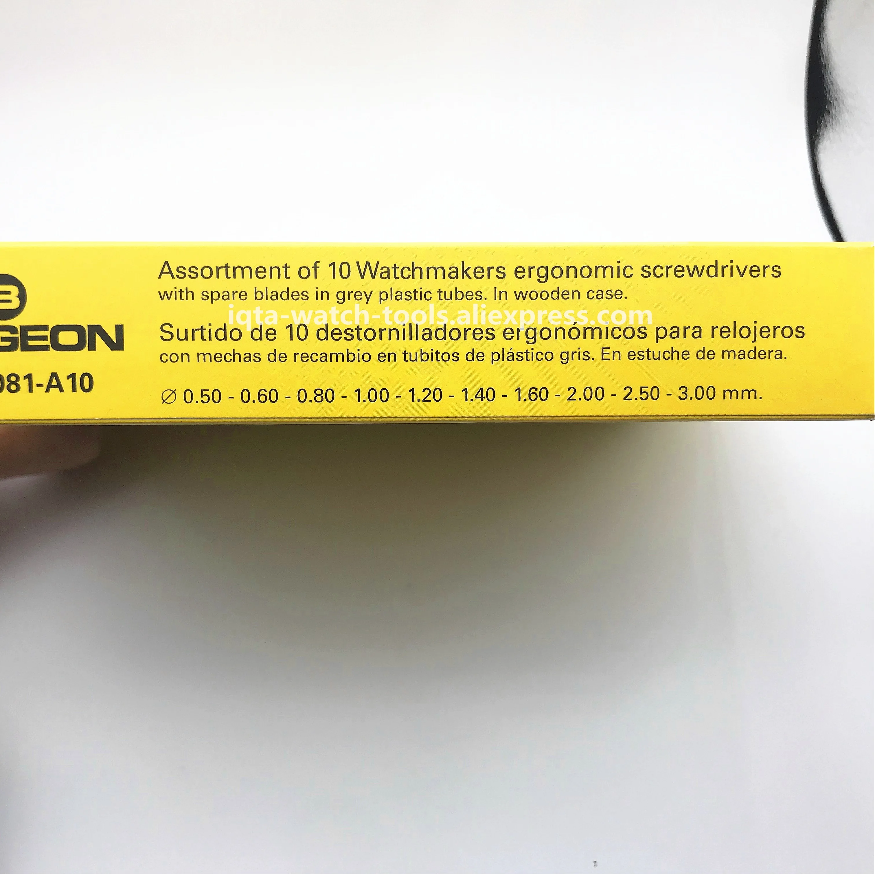 Bergeon 30081-A10 ассортимент из 10 часовых аппаратов эргономичные отвертки из нержавеющей стали набор инструментов для ремонта часов