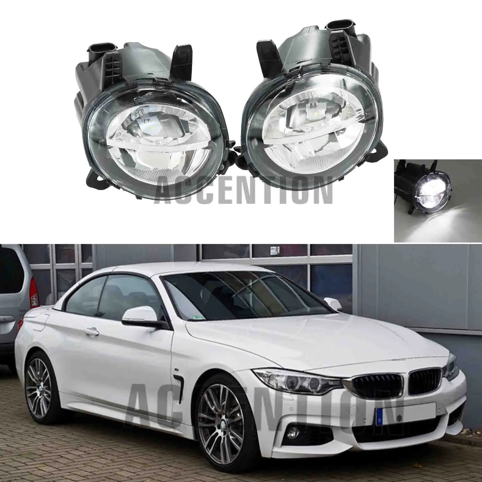 

Front LED DRL Fog Lamp Fog Light For BMW 4 Series F32 F33 F36 418i 420i 428i 430i 435i 440i 2013 2014 2015 2016 2017