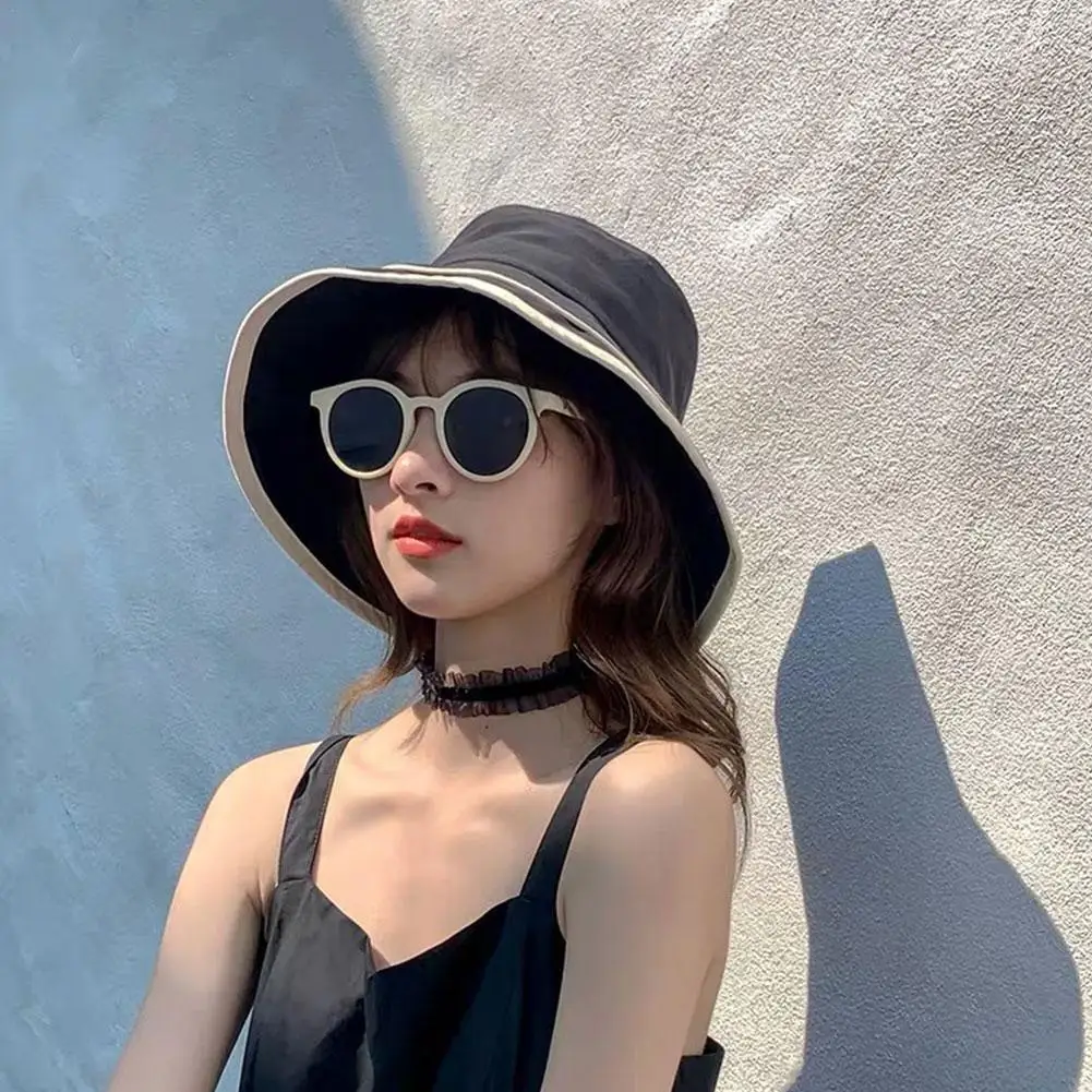 

2021 New Japanese Summer Stripped Bucket Cap For Women Gift Spring Ladies Fishing Wholesales Women Sunhat Outdoor Sports Ha J2P4
