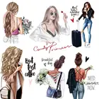 Термоклейкая нашивка для красивой девушки, термоклейкая нашивка для одежды, термоклейкая нашивка для одежды