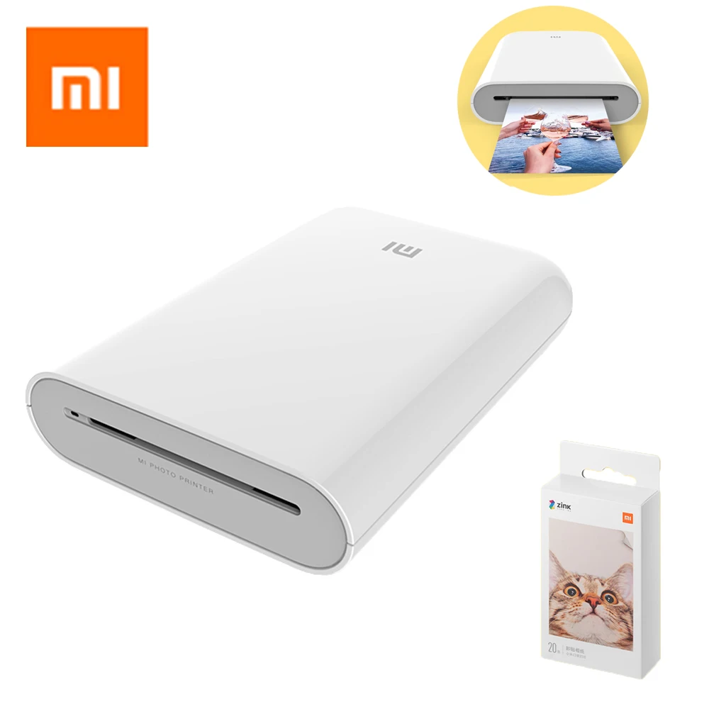 Портативный карманный мини принтер Xiaomi Mijia AR 300 точек/дюйм 500 мАч|Смарт-гаджеты| |