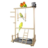 parrot playstands toys tray bird swing climbing hanging ladder bridge wood cockatiel playground bird perches bird feeder