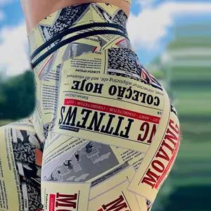 Леггинсы для фитнеса с высокой талией и эффектом пуш-ап