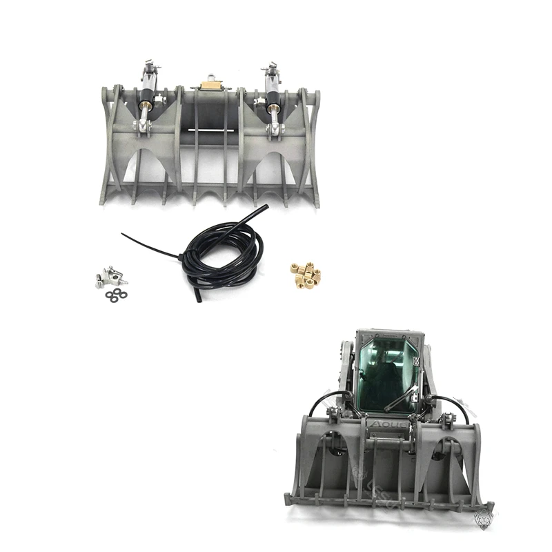

Rc Car LESU Lynx Hydraulic Loader Toys Metal Hydraulic Gripper Folder Claw For 1/14 Remote Control Construction Machinery Model