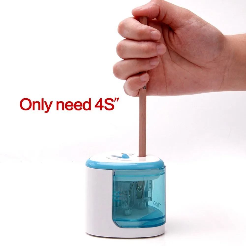 

Unique 2 Compact Holes Art Sketch Electric Pencil Sharpener School Stationery Automatic Pencil Sharpener Office Accessories