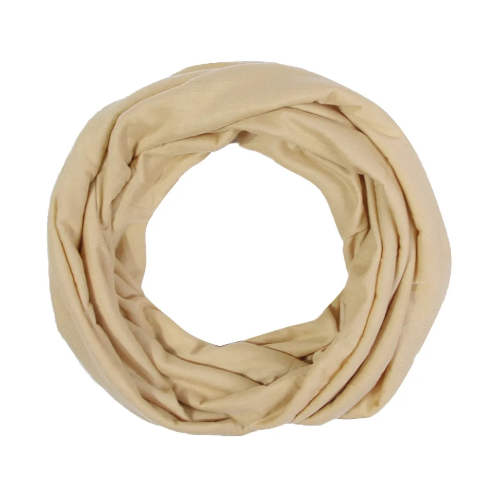 Унисекс шарфы для влюбленных зимние одноцветные теплые петля шарф на молнии шаль