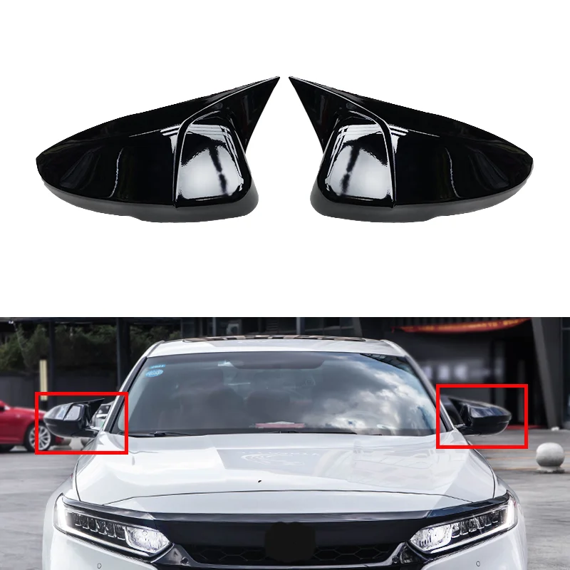 

Car Side Door Rearview Mirror Protect Frame Cover Trims Carbon Look Rearview Cover For Honda Accord 10th 2018 2019 Auto Parts