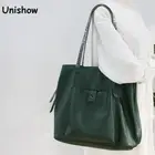 Сумка-тоут женская из натуральной кожи, повседневный саквояж на плечо большой вместимости, мягкая сумочка из воловьей кожи в стиле ретро