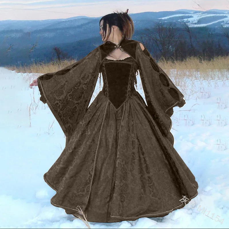 Средневековые костюмы для женщин косплея на Хэллоуин карнавал сценическое