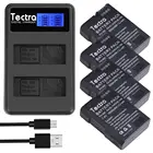 Аккумуляторная батарея 1500 мА  ч с 4 внешними аккумуляторами и двойным зарядным устройством USB с ЖК-дисплеем для Nikon D3100 D3200 D3300 D3400 D3500 D5600 D5100 D5200 P7000