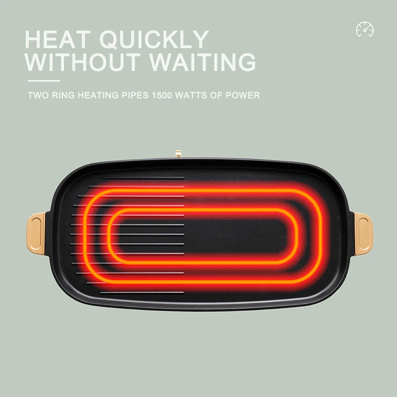 Домашний электрический гриль подростковый Корейская решетка для барбекю без