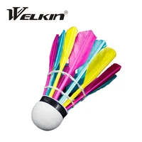 6 pieces badminton balls professional colorful badminton balls for training shuttlecocks durable badminton training accessories