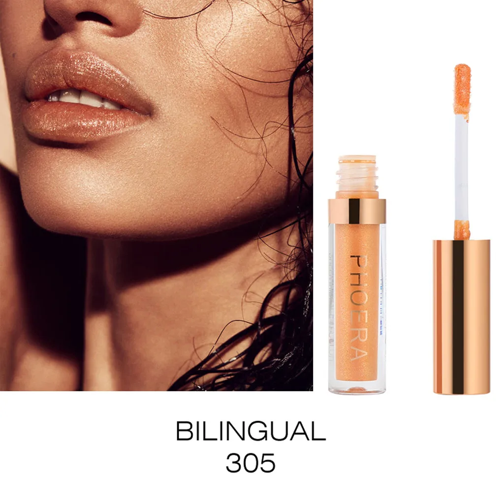 Радужный матовый Блестящий жидкий Блеск PHOERA Матовый Металлический для губ| |